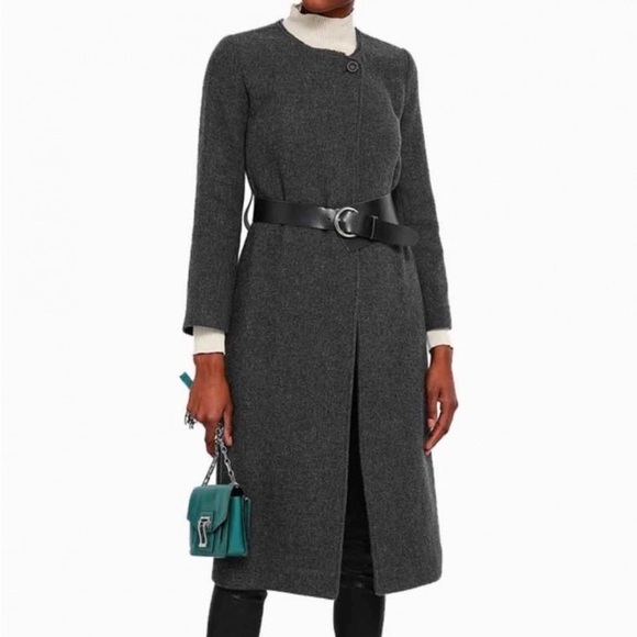 BA&SH Zachary Belted Wool Coat - Picture 1 of 10
